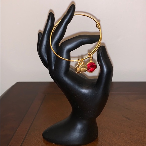 NWOT Alex and Ani Ruby Birthstone Bracelet - Picture 2 of 7